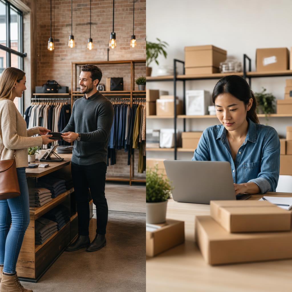 Costs and benefits of a store-front vs online-only business